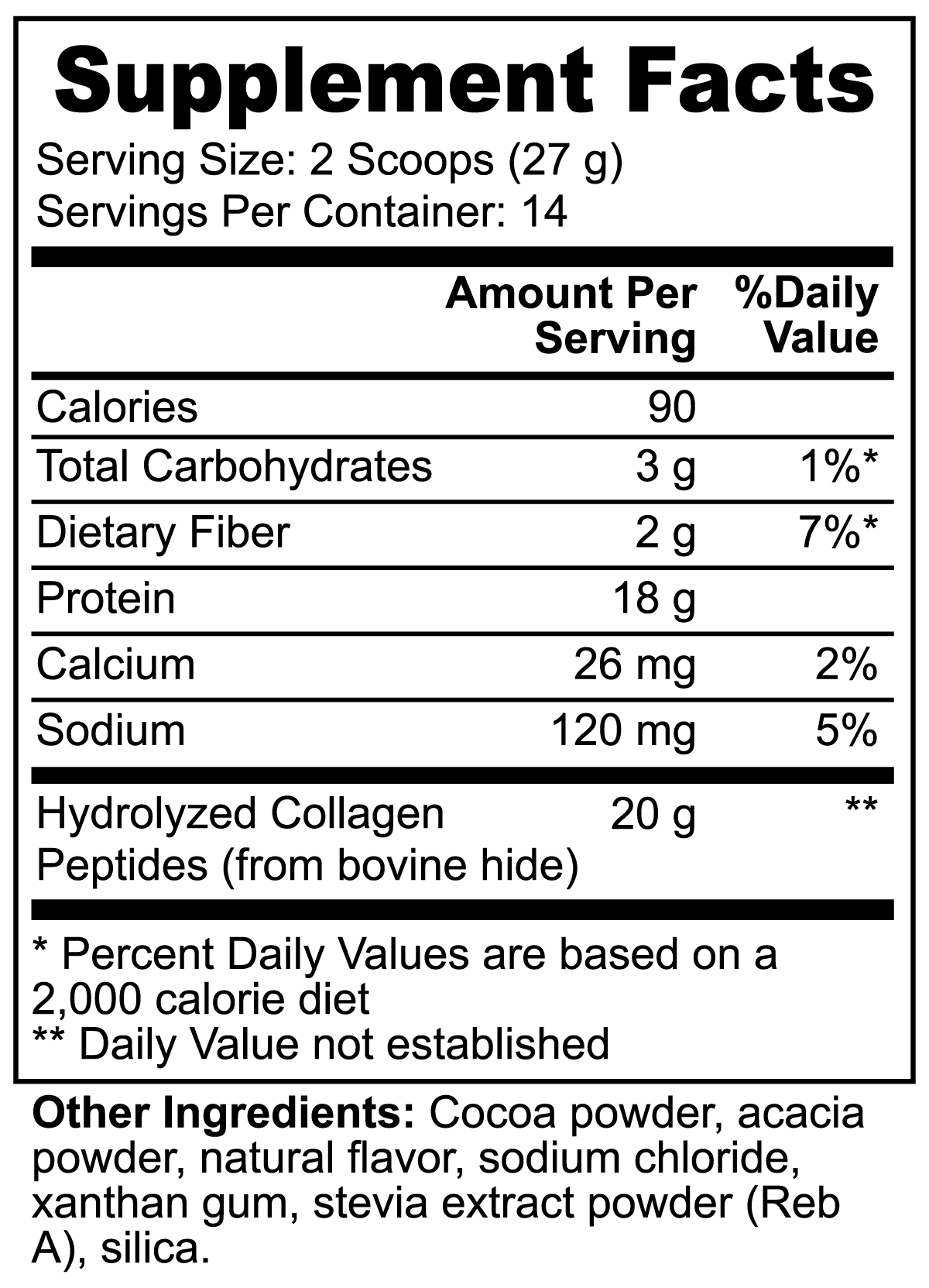 Collagen Peptides + Powder (Chocolate)